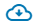 White cloud with a down arrow and outlined in blue means exported files are ready to download to your system.