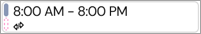 Screenshot of shift with two jobs showing one job with solid job color and one job with dashed border