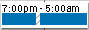 Screenshot of transferred shift and shift segments displaying the defined job color