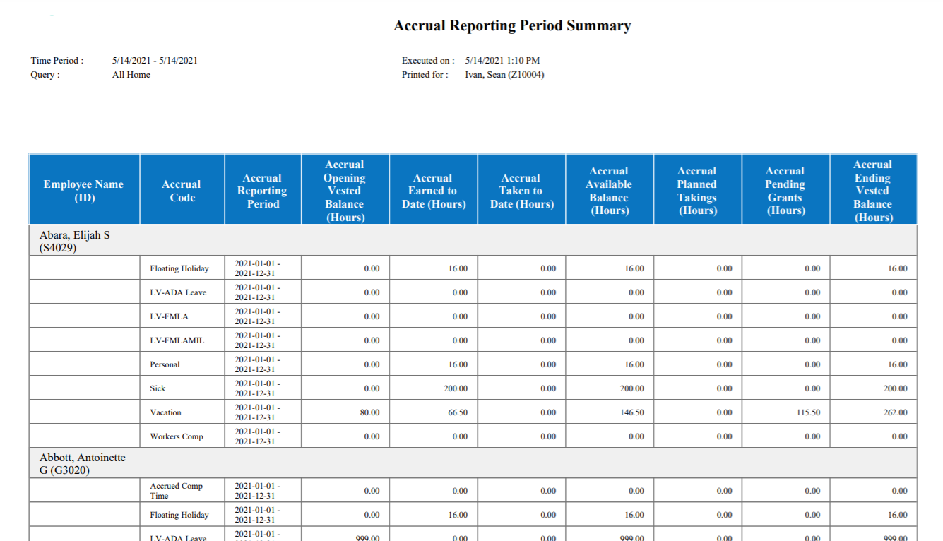 accrual-reporting-period-summary-report